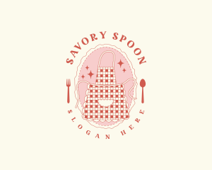 Kitchen Utensils Apron logo design