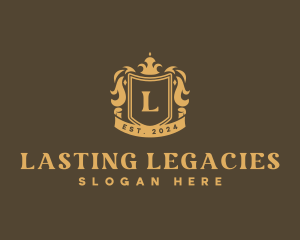 Luxury Crest Shield logo design