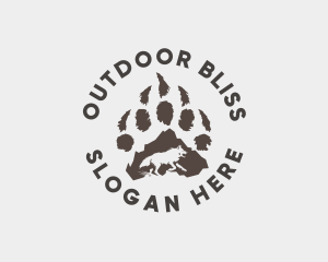 Wolf Paw Wildlife logo design