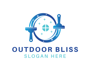 Squeegee Window Cleaning Logo