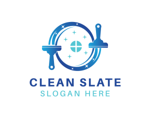 Squeegee Window Cleaning logo design