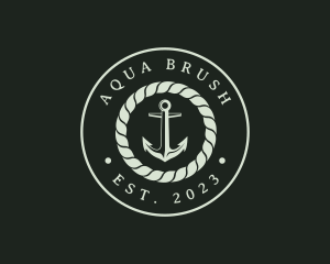 Marine Rope Anchor logo design