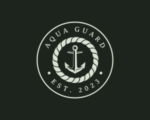 Marine Rope Anchor logo design