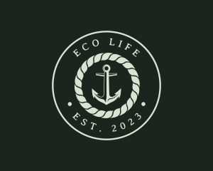 Marine Rope Anchor logo design