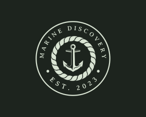 Marine Rope Anchor logo design