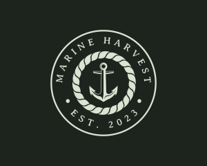 Marine Rope Anchor logo design