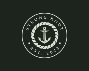 Marine Rope Anchor logo design