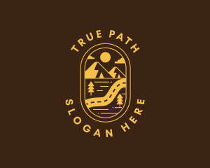 Mountain Path Travel logo design