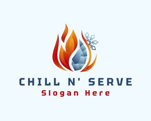 Snowflake Frozen Flame logo