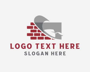 Bricklaying Masonry Trowel logo