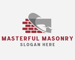 Bricklaying Masonry Trowel logo