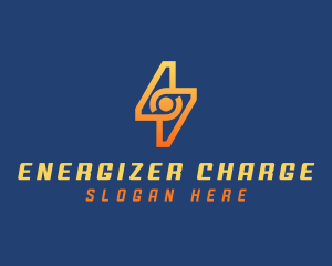 Energy Lightning Bolt logo design