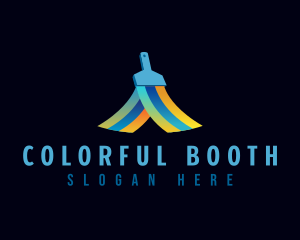 Paint Brush Color logo design