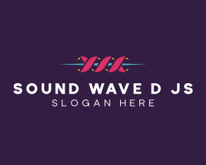 Intersect Wave Line logo design