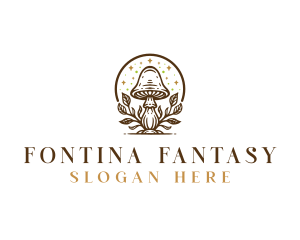 Fungi Mushroom Plant logo design