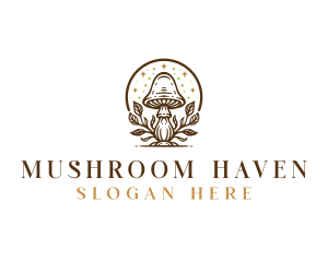 Fungi Mushroom Plant logo design