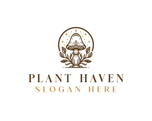 Fungi Mushroom Plant logo design