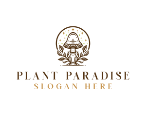 Fungi Mushroom Plant logo design