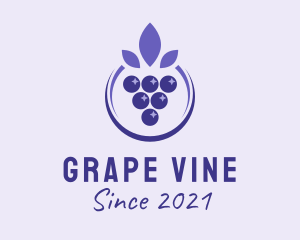 Violet Grape Fruit  logo design