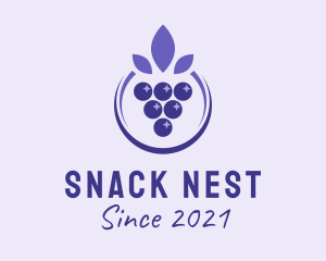 Violet Grape Fruit  logo design