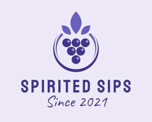 Violet Grape Fruit  logo design