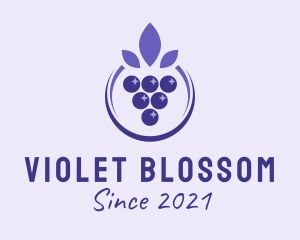 Violet Grape Fruit  logo design