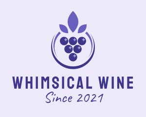 Violet Grape Fruit  logo design