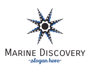 Marine Octopus Star logo design