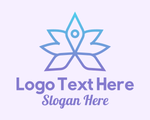 Pilates - Blue Lotus Yoga Spa logo design
