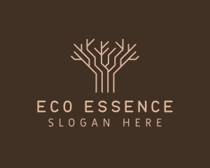 Natural Eco Tree logo design