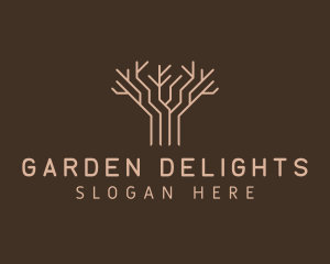 Natural Eco Tree logo design