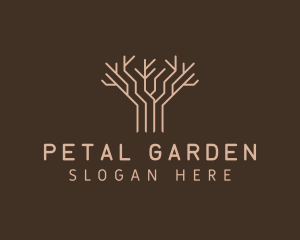 Natural Eco Tree logo design