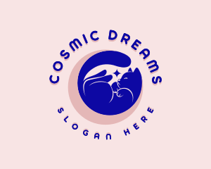 Mystical Cosmic Cat logo design