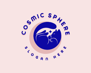 Mystical Cosmic Cat logo design