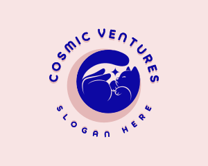 Mystical Cosmic Cat logo design