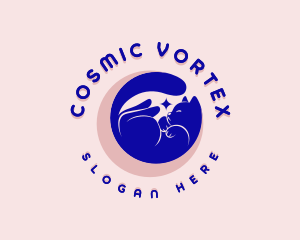 Mystical Cosmic Cat logo design