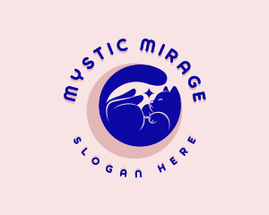 Mystical Cosmic Cat logo design