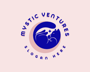 Mystical Cosmic Cat logo design