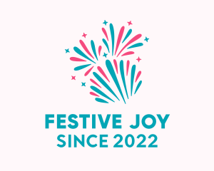 Festive Celebration Fireworks  logo design