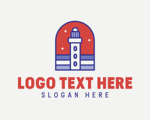 Coastal Lighthouse Tower logo