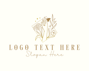 Hand Flower Feminine logo