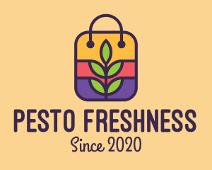 Organic Grocery Bag logo design