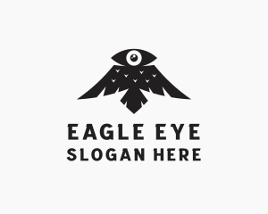 Eye Crow Bird logo design