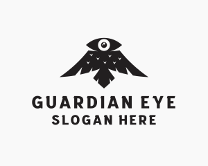 Eye Crow Bird logo design