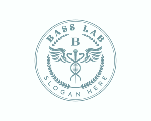 Medical Healthcare Caduceus logo design