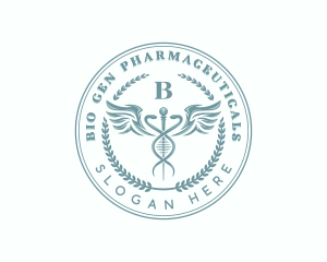 Medical Healthcare Caduceus logo design