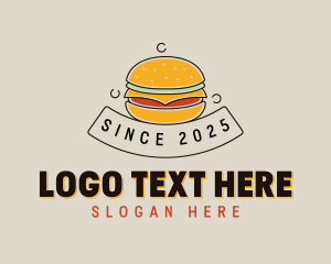 Cheeseburger Diner Food logo