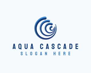 Ocean Wave Surf logo design