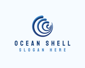 Ocean Wave Surf logo design