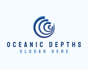 Ocean Wave Surf logo design